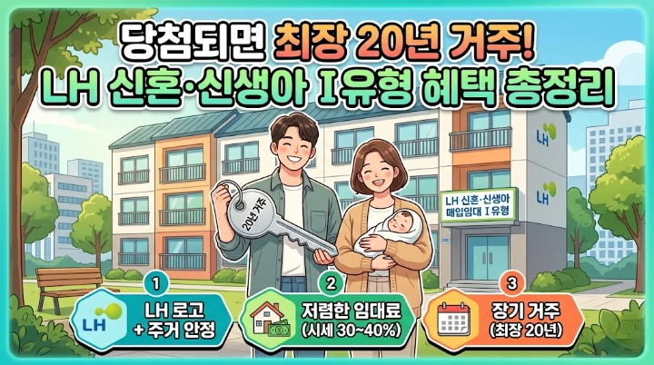 당첨되면 최장 20년 거주! LH 신혼·신생아 Ⅰ유형 혜택 총정리
