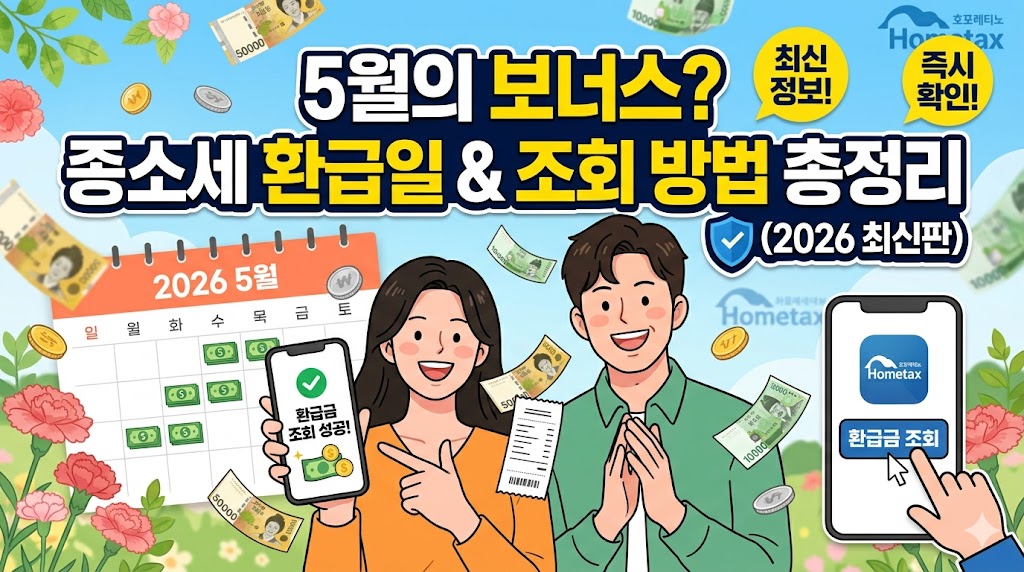 5월의 보너스? 종소세 환급일과 조회 방법 총정리 (2026 최신판)