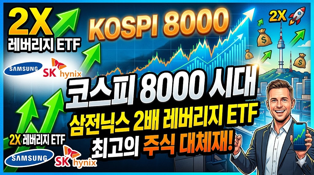 코스피 8000 시대, 삼전닉스 2배 레버리지 ETF가 최고의 주식 대체재인 이유