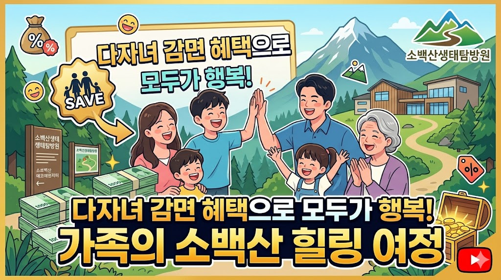 다자녀 감면 혜택으로 가족 모두가 행복했던 소백산생태탐방원 힐링 여정