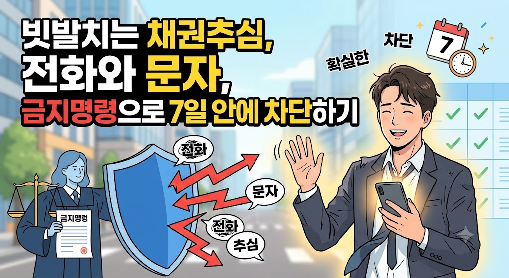 빗발치는 채권추심 전화와 문자, 금지명령으로 7일 안에 차단하기