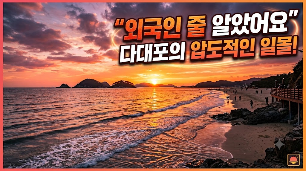 "외국인 줄 알았어요" 사진 한 장으로 대박 난 다대포 노을 스팟의 정체