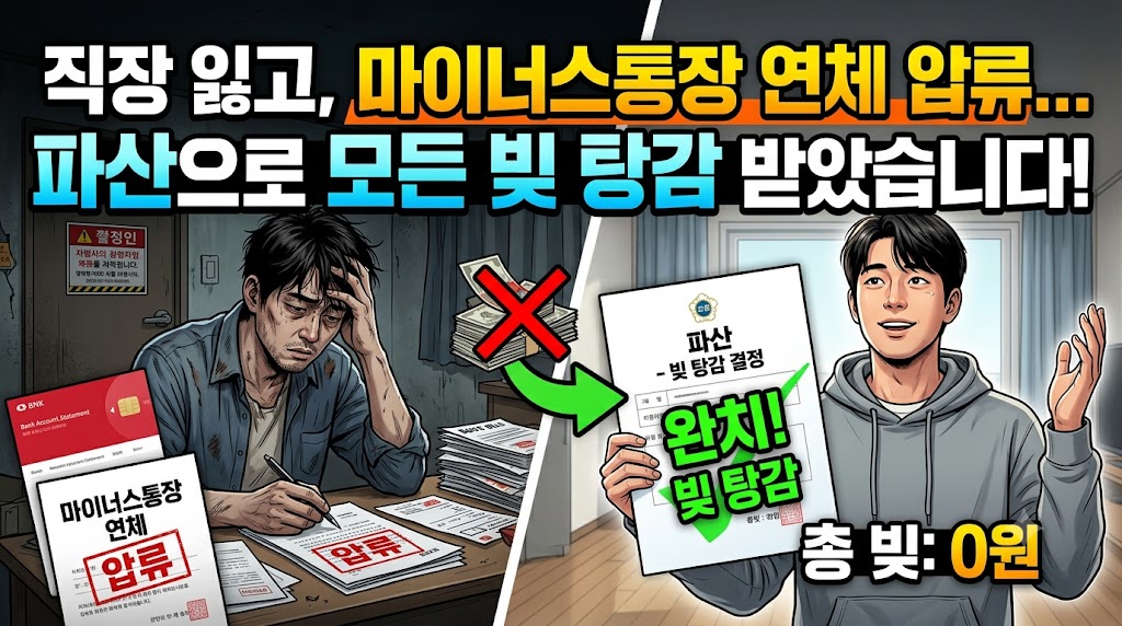 [후기] 직장 잃고 마이너스통장 연체 압류, 파산으로 빚 탕감받기까지